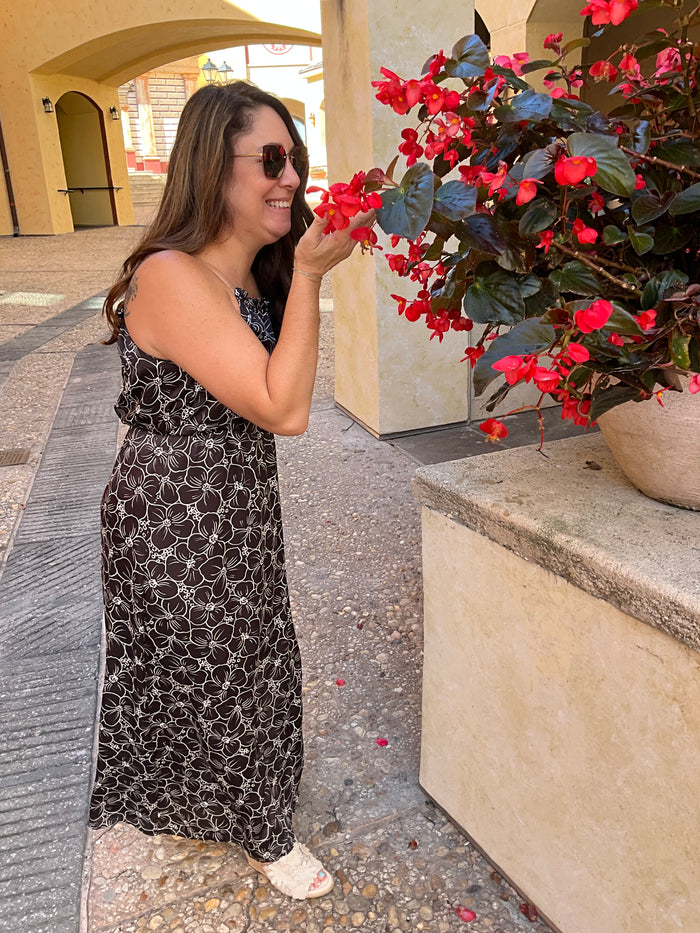 Sleeveless Floral Maxi