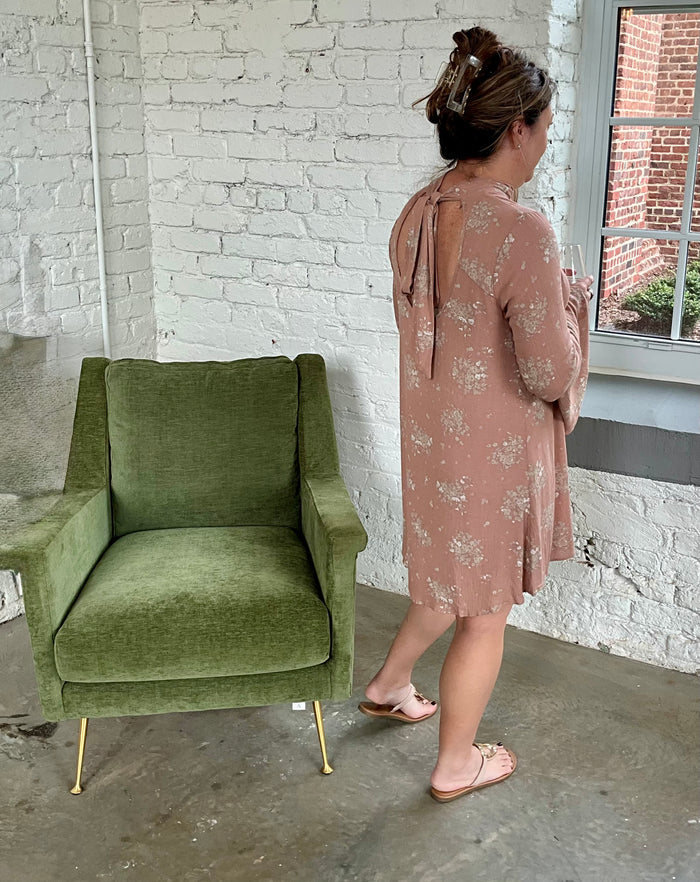 Belle Pink Bell Sleeve Dress