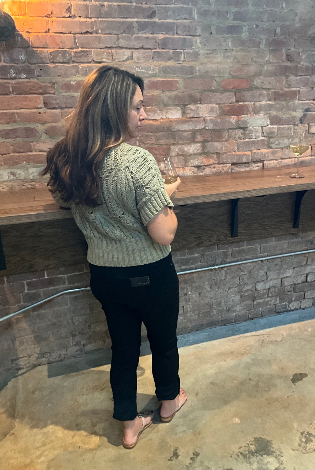 Olive Short Sleeve Sweater
