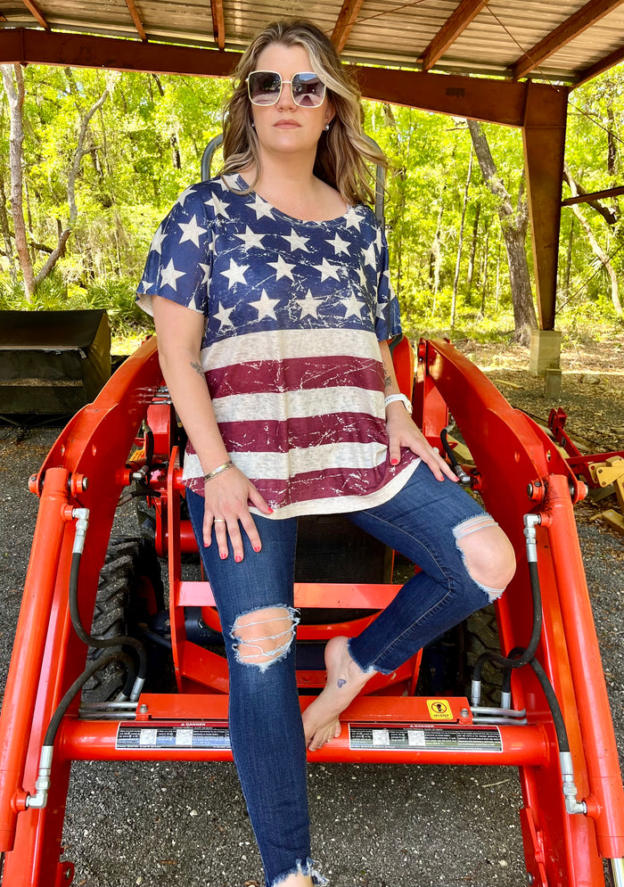 American Flag Tee